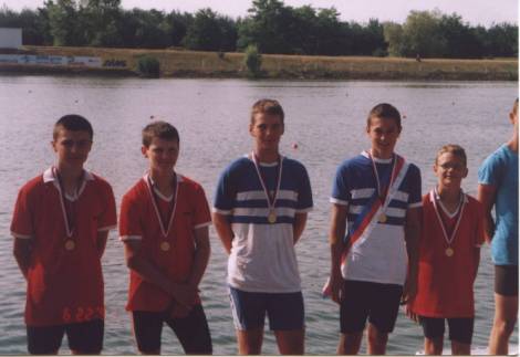 4x cist Petr abla, Ondra Plek, M.Hiba, F.Letocha, Vojta Tomatk, zlat medaile